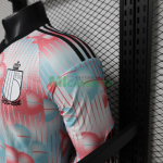 Camiseta Bélgica Segunda Equipación Mundial 2026 ML Rosa/Azul Claro (EDICIÓN JUGADOR)
