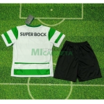Camiseta Lisboa Primera Equipación 2025/2026 Verde/Blanco Niño Kit