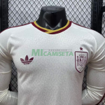 Camiseta España Segunda Equipación Mundial 2026 ML Blanco/Rojo (EDICIÓN JUGADOR)