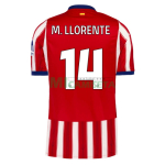Camiseta M. LLORENTE 14 Atlético de Madrid Primera Equipación 2026/2027 Rojo/Blanco UCL
