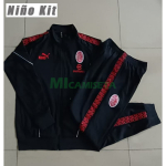 Chandal AC Milan 2025/2026 Niño Negro/Rojo