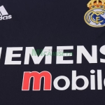 Camiseta Real Madrid Segunda Equipación Retro 2004/05 Negro Niño Kit