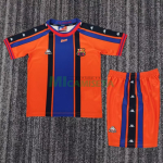 Camiseta Barcelona Segunda Equipación Retro 1997/98 Naranja/Azul Niño Kit