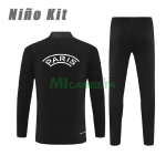 Sudadera De Entrenamiento PSG 2025/2026 Niño Kit Negro/Blanco (EDICIÓN JUGADOR)