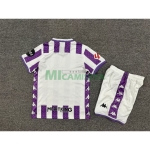 Camiseta Real Valladolid  Primera Equipación 2025/2026 Morado/Blanco Niño Kit con Parche La Liga
