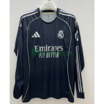 Camiseta Real Madrid Segunda Equipación 2025/2026 ML Azul Marino con ParcHe HP