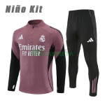 Sudadera De Entrenamiento Real Madrid 2025/2026 Niño Kit Rosa Apagado