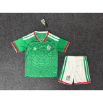 Camiseta México Primera Equipación 2026 Verde Niño Kit