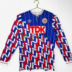 Camiseta Ajax Segunda Equipación Retro 1989/90 ML Azul/Rojo