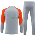 Sudadera de Entrenamiento Inter de Milán 2024/2025 Niño Kit Gris/Naranja