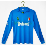 Camiseta Napoli Primera Equipación Retro 1987/88 ML Azul