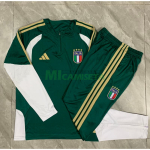 Sudadera de Entrenamiento Italia 2026 Niño Kit Verde Oscuro