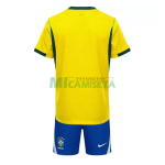Camiseta Brasil Primera Equipación Mundial 2026 Amarillo Niño Kit