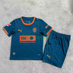 Camiseta Valencia Segunda Equipación 2026/2027 Azul Niño Kit con Parche La Liga