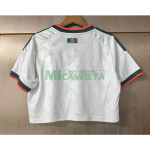 Camiseta Corta México Segunda Equipación Mundial 2026 Blanco Mujer