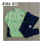 Sudadera De Entrenamiento Manchester City 2025/2026 Niño Kit Verde Claro con Estampado