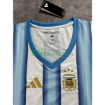 Top corto Argentina Primera Equipación Mundial 2026 Azul/Blanco Mujer