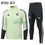 Chandal Real Madrid 2025/2026 Niño Verde Claro/Gris