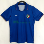 Camiseta Italia Primera Equipación Retro 1990 Azul