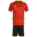 Camiseta Bélgica Primera Equipación Mundial 2026 Rojo Niño Kit