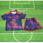 Camiseta Bayern Múnich Tercera Equipación 2026/2027 Morado Niño Kit