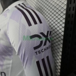Camiseta Manchester United Segunda Equipación 2025/2026 ML Blanco (EDICIÓN JUGADOR)