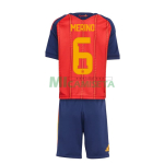 Camiseta Merino 6 España Primera Equipación 2026 Rojo/Azul Niño Kit