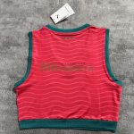 Top corto Portugal Primera Equipación Mundial 2026 Amarillo Rojo/Verde Mujer