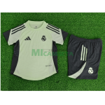 Camiseta de Entrenamiento Real Madrid 2025/2026 Verde/Gris Niño Kit (EDICIÓN JUGADOR)