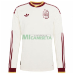 Camiseta España Segunda Equipación Mundial 2026 ML Blanco 2 Estrellas