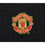 Camiseta Manchester United Segunda Equipación Retro 2003/04 Negro Niño Kit