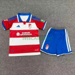 Camiseta Granada Primera Equipación 2026/2027 Rojo/Blanco Niño Kit con Parche La Liga