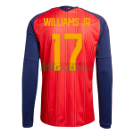 Camiseta Williams Jr 17 España Primera Equipación 2026 ML Rojo/Azul
