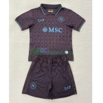 Camiseta Napoli Tercera Equipación 2025/2026 Negro Niño Kit