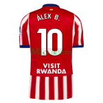Camiseta ÁLEX B. 10 Atlético de Madrid Primera Equipación 2026/2027 Rojo/Blanco La Liga