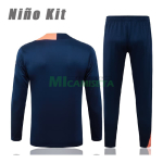 Sudadera De Entrenamiento Barcelona 2025/2026 Niño Kit Azul Marino/Naranja