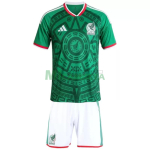 Camiseta México Primera Equipación Mundial 2026 Verde Niño Kit