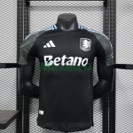 Camiseta Aston Villa Segunda Equipación 2025/2026 Negro (EDICIÓN JUGADOR)