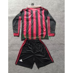 Camiseta AC Milan Primera Equipación Retro 2009/10 ML Rojo/Negro Niño Kit
