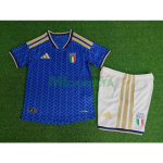 Camiseta Italia Primera Equipación Mundial 2026 Azul Niño Kit (EDICIÓN JUGADOR)