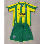 Camiseta West Bromwich Albion Segunda Equipación 2025/2026 Verde/Amarillo Niño Kit