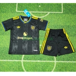 Camiseta Manchester United Tercera Equipación 2025/2026 Negro Niño Kit