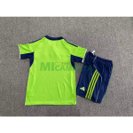Camiseta Fulham F.C. Segunda Equipación 2025/2026 Verde Niño Kit