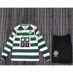 Camiseta Lisboa Primera Equipación Retro 2001/03 ML Blanco/Verde Niño Kit
