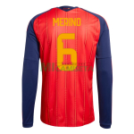 Camiseta Merino 6 España Primera Equipación 2026 ML Rojo/Azul