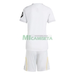 Camiseta Real Madrid Primera Equipación 2025/2026 Blanco Niño Kit