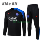 Sudadera De Entrenamiento PSG 2025/2026 Niño Kit Negro/Azul