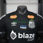 Camiseta Santos FC 2025/2026 Edición Especial Negro con Publicitario (EDICIÓN JUGADOR)