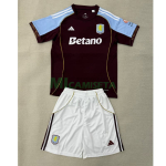 Camiseta Aston Villa Primera Equipación 2025/2026 Rojo Oscuro