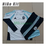 Sudadera de Entrenamiento Argentina 2026 Niño Kit Blanco